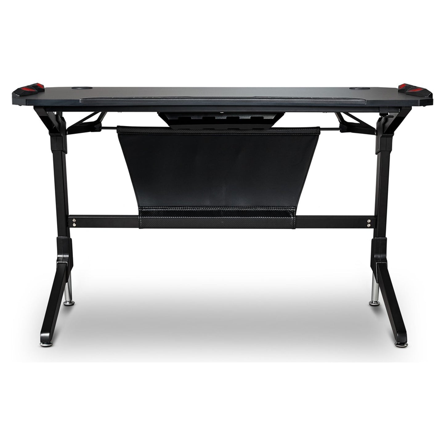 Unigamer Gaming Desk with RGB Lights - 125cm Black