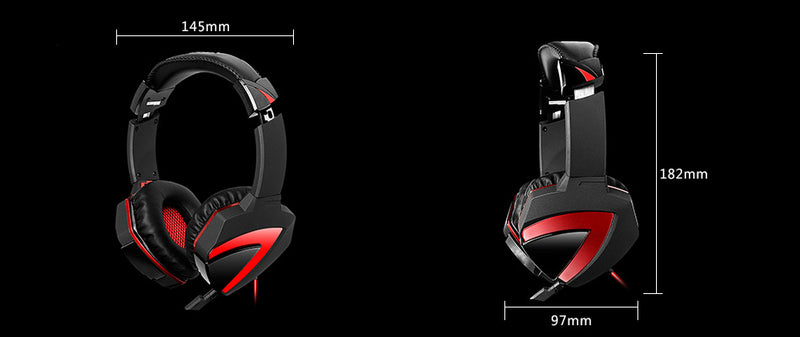 BLOODY GAMING Combat Gaming Headset - Black/Red