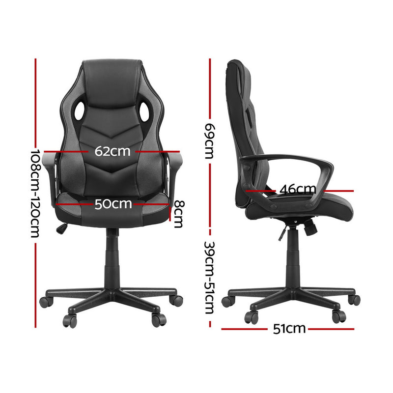 Artiss Gaming Chair - Black/Grey