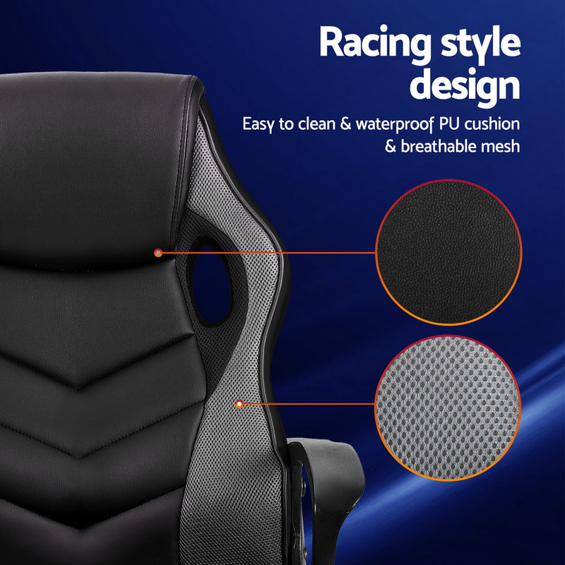 Artiss Gaming Chair - Black/Grey