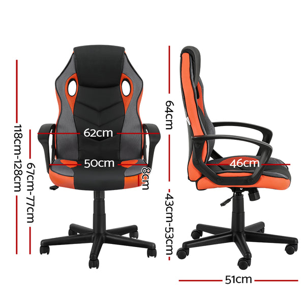 Artiss Gaming Chair - Black/Orange