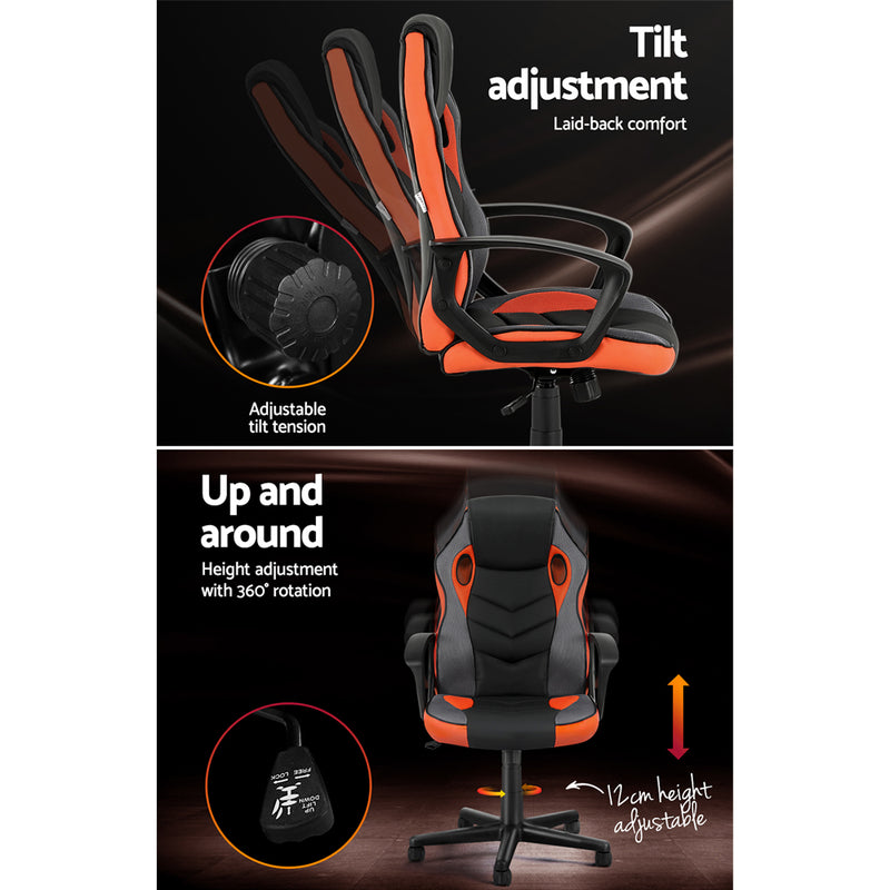 Artiss Gaming Chair - Black/Orange