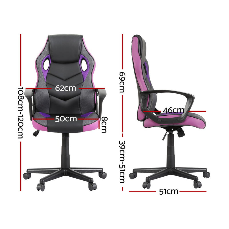 Artiss Gaming Chair - Black/Purple