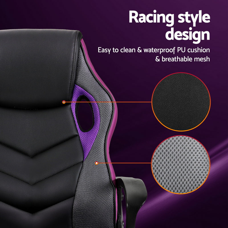 Artiss Gaming Chair - Black/Purple