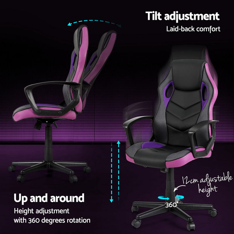 Artiss Gaming Chair - Black/Purple