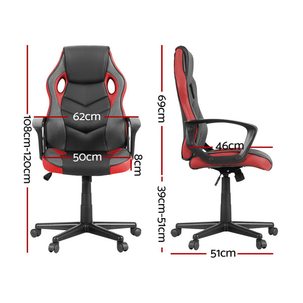 Artiss Gaming Chair - Black/Red