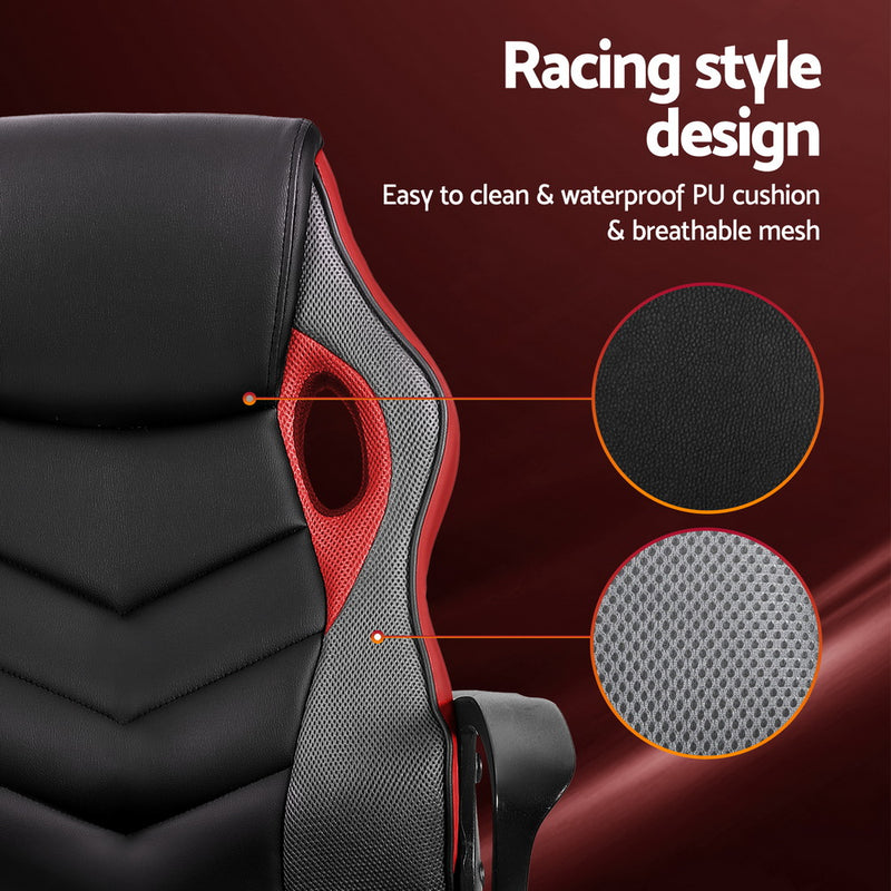 Artiss Gaming Chair - Black/Red