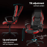 Artiss Gaming Chair - Black/Red