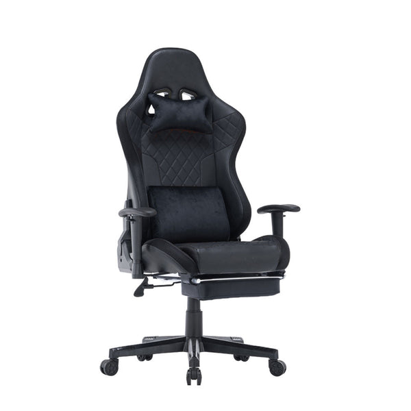 amazingooh Reclining Gaming Chair with RGB Lights & Bluetooth Speaker - Black