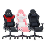 amazingooh Reclining Gaming Chair with RGB Lights & Bluetooth Speaker - Black