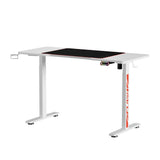 Artiss Motorised Standing Gaming Desk - 140cm White