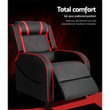 Artiss Recliner Gaming Chair - Black/Red