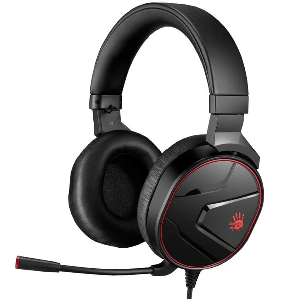 BLOODY GAMING Headset with Virtual 7.1 Surround Sound - Black/Red