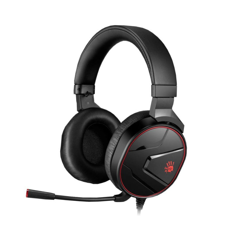BLOODY GAMING Headset with Virtual 7.1 Surround Sound - Black/Red