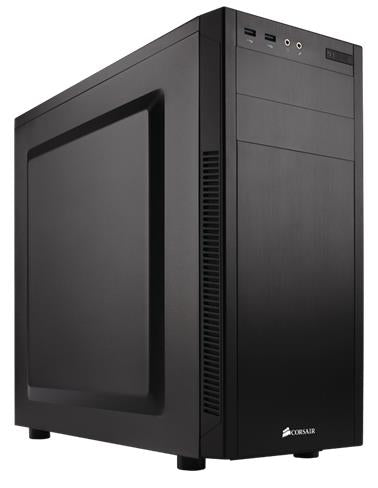 CORSAIR 100R Silent, mATX, Mini-ITX, ATX Mid-Tower Case Black 7x PCI Slots, Office, Business, Gaming