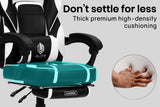 OVERDRIVE Elite Series - Reclining Gaming Chair with Foot Rest - Black/White