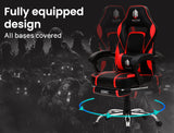 OVERDRIVE Elite Series - Reclining Gaming Chair with Foot Rest - Black/Red