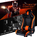 Overdrive Gaming Chair with PU Leather - Black/Orange