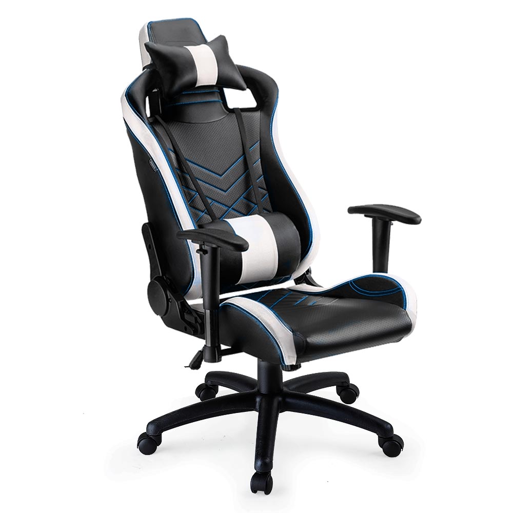 Overdrive Gaming Chair with PU Leather - Black/White