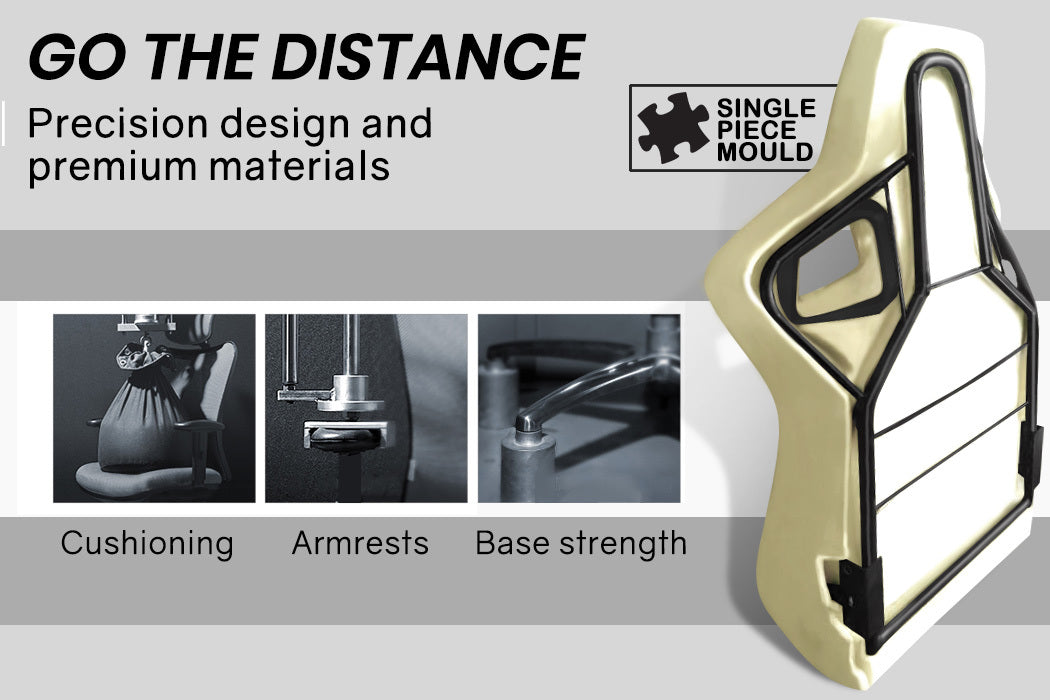 OVERDRIVE Diablo Series - Reclining Gaming Chair with Lumbar & Neck Pillow Horns - Black/Blue