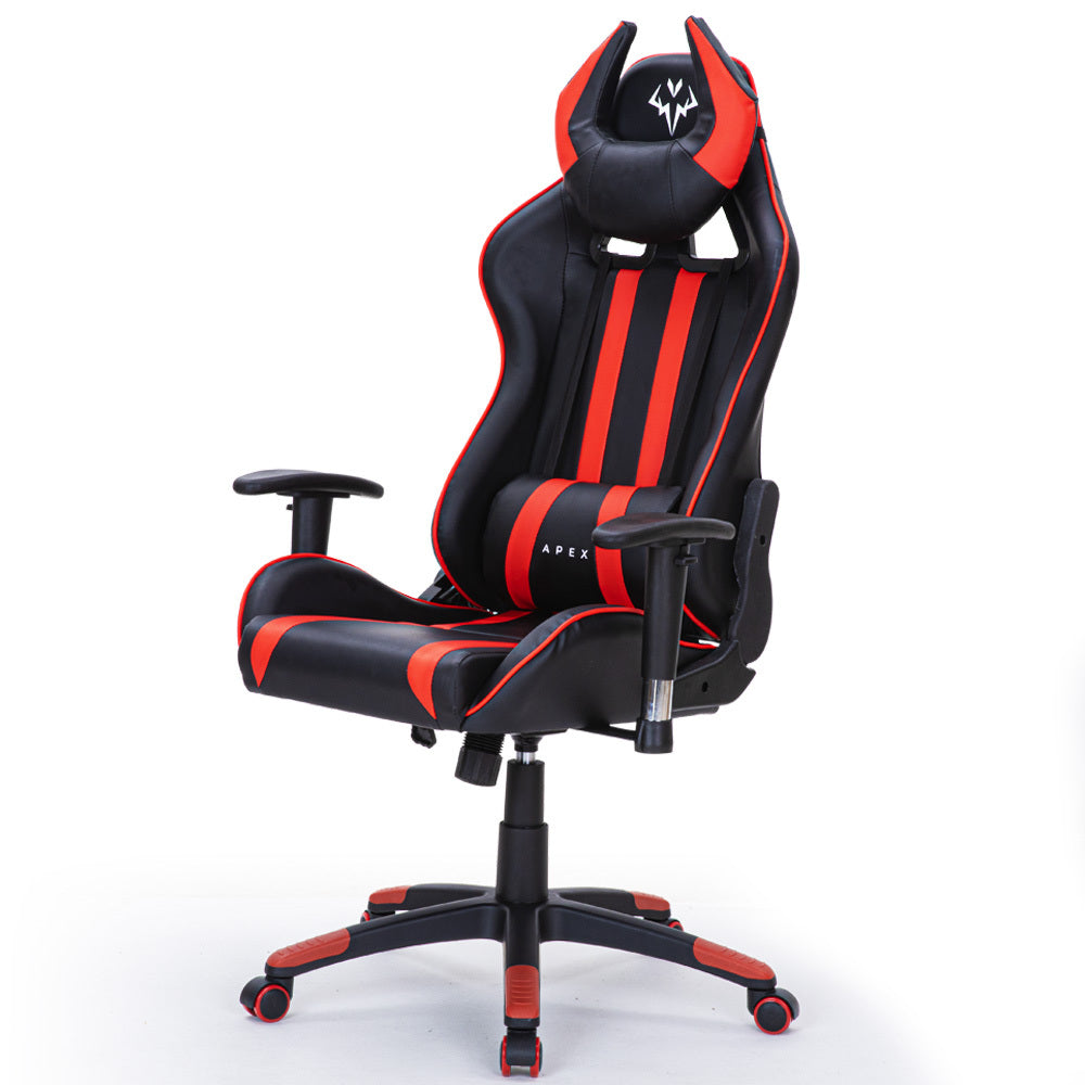 OVERDRIVE Diablo Series - Reclining Gaming Chair with Lumbar & Neck Pillow Horns - Black/Red