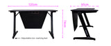 OVERDRIVE Gaming Desk with Z-Shaped Legs - 120cm Black