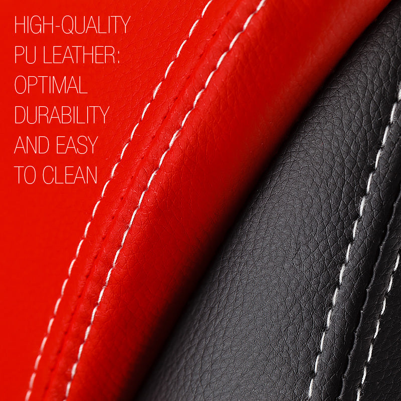 OVERDRIVE Premium Executive Office Chair - Black/Red/Red