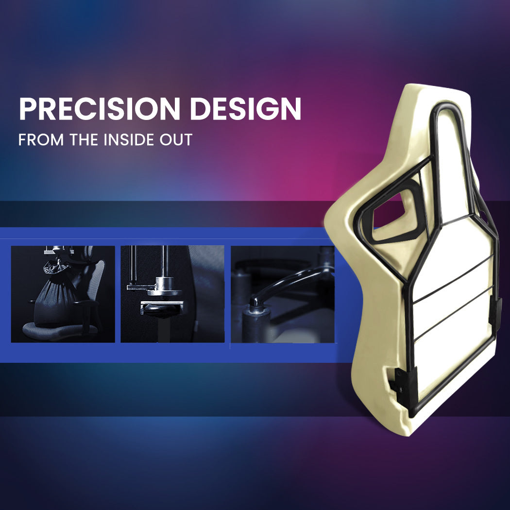 OVERDRIVE Conquest Series - Ergonomic Reclining Gaming Chair with Lumbar & Neck Pillows - Black