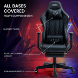 OVERDRIVE Apex Series - Ergonomic Reclining Gaming Chair with Footrest - Black