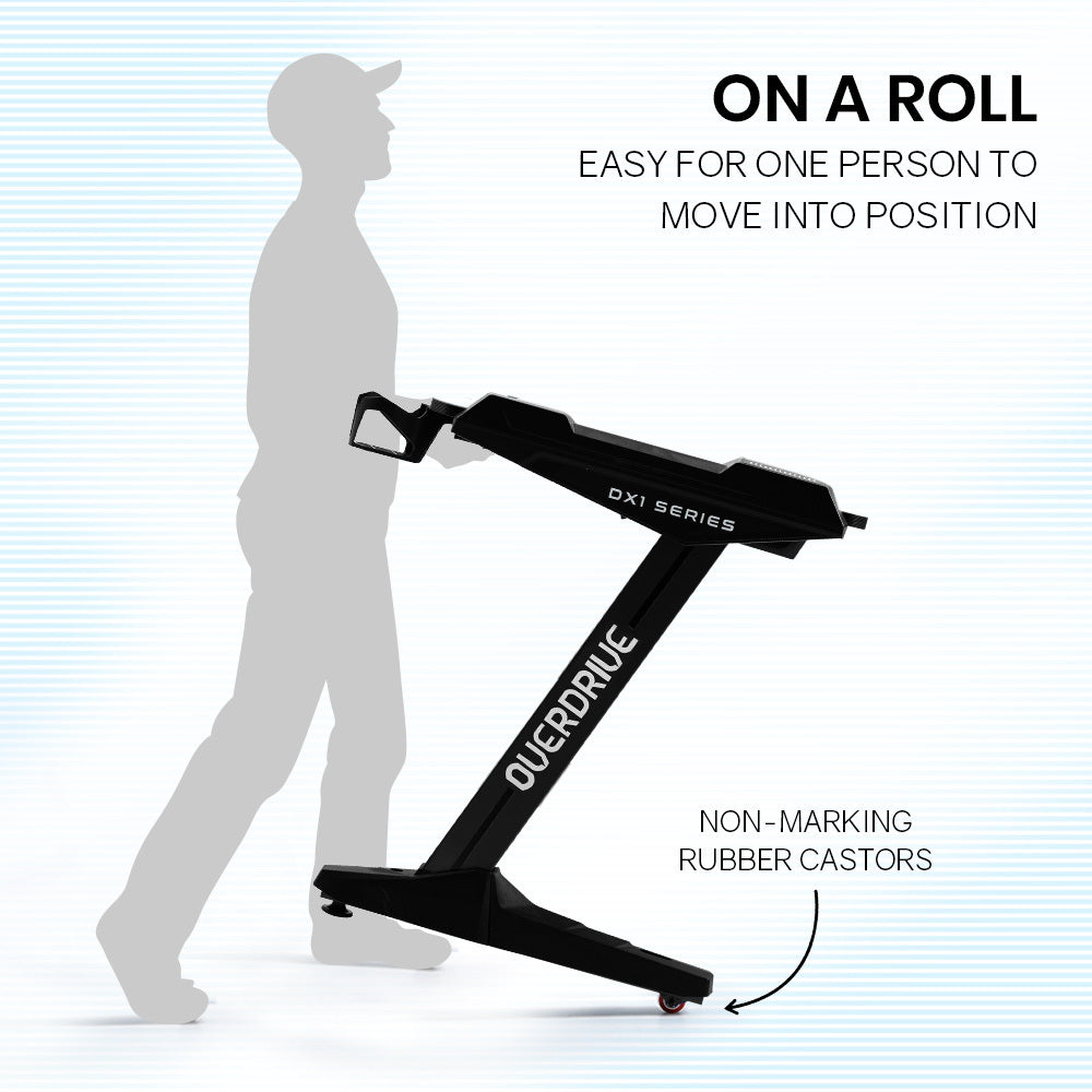 OVERDRIVE Gaming Desk with Z-Shaped Legs & LED Lights - 120cm Black