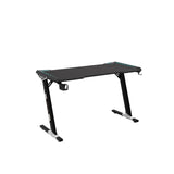 EKKIO Gaming Desk with Z-Shaped Legs & RGB Lighting - 120cm Black