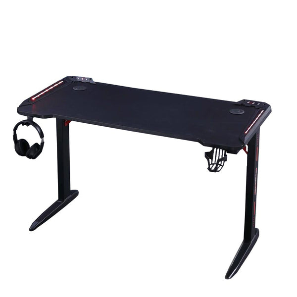 D2105 Gaming Desk with L-Shaped Legs - 140cm Black