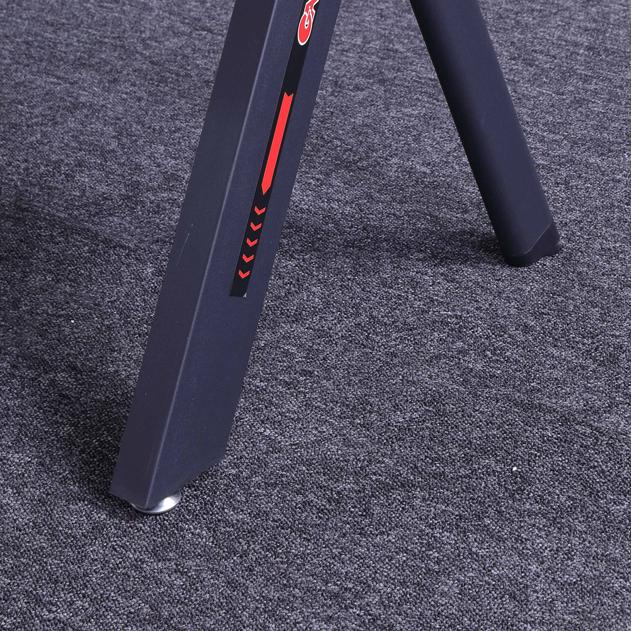 Gaming Desk with Y-Shaped Legs & RGB Lights - 140cm Black/Red