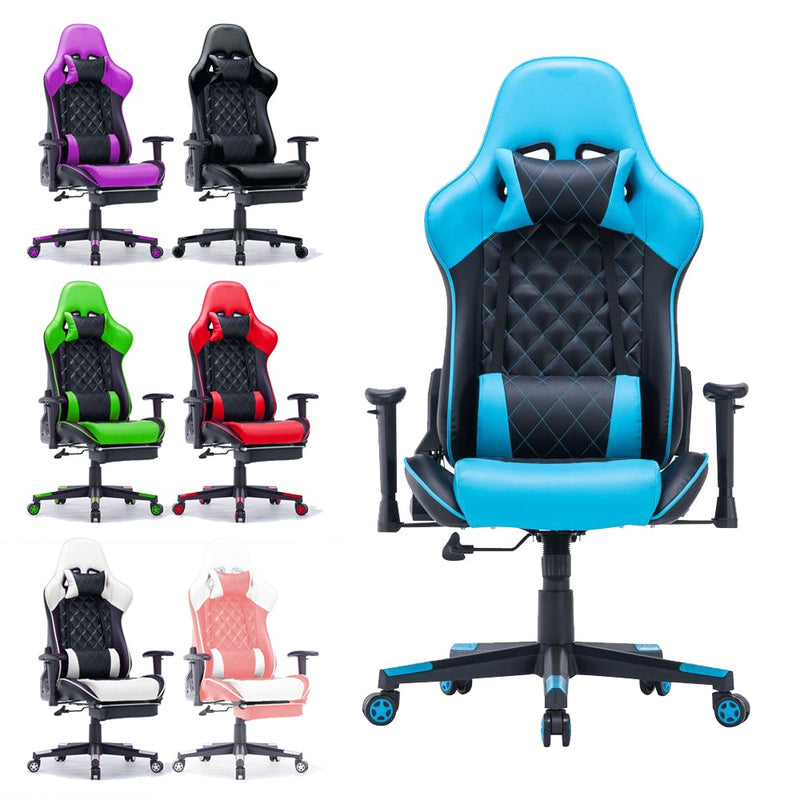 amazingooh Reclining Gaming Chair - Black/Blue