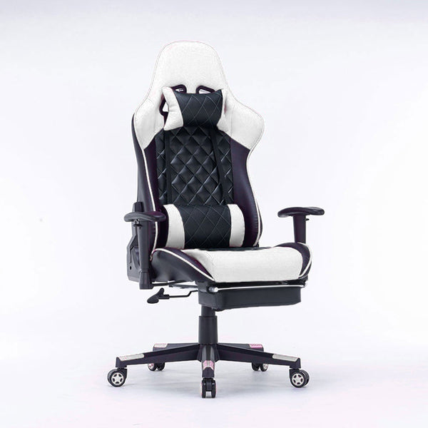 amazingooh Reclining Gaming Chair - Black/White