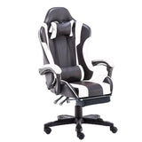 Reclining Gaming Chair with PU Leather - Black/Blue