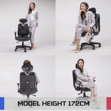 Korean Superb Ergonomic Gaming Chair - Black