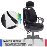 Korean Superb Ergonomic Gaming Chair - Black