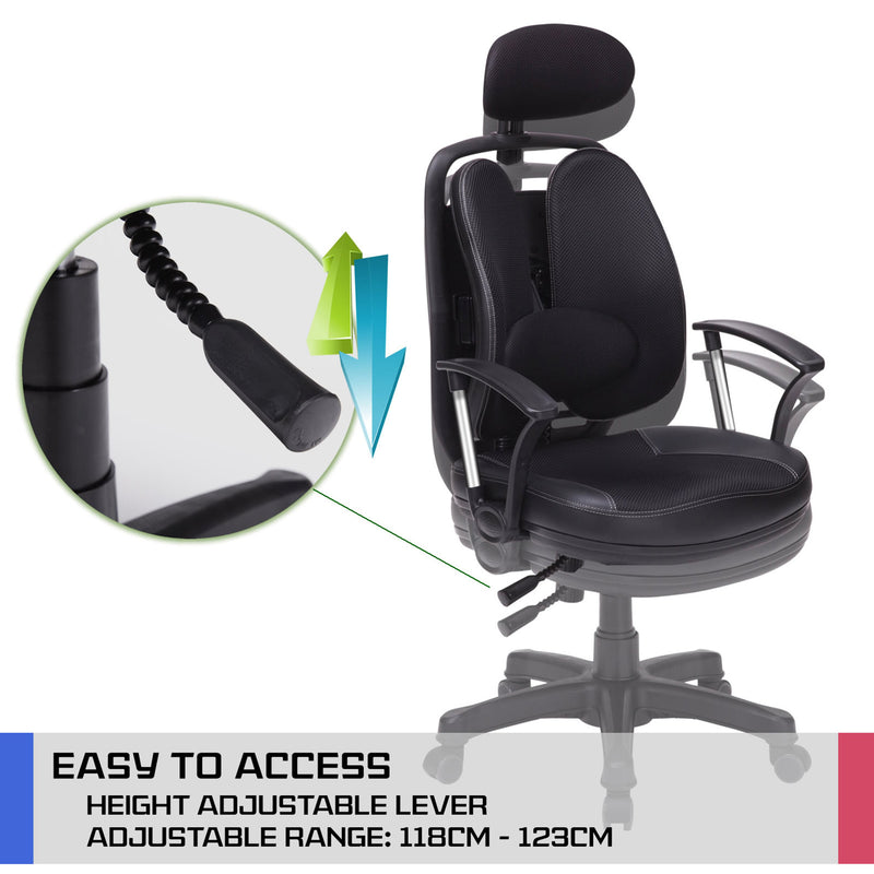 Korean Superb Ergonomic Gaming Chair - Black