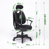 Korean Superb Ergonomic Gaming Chair - Black