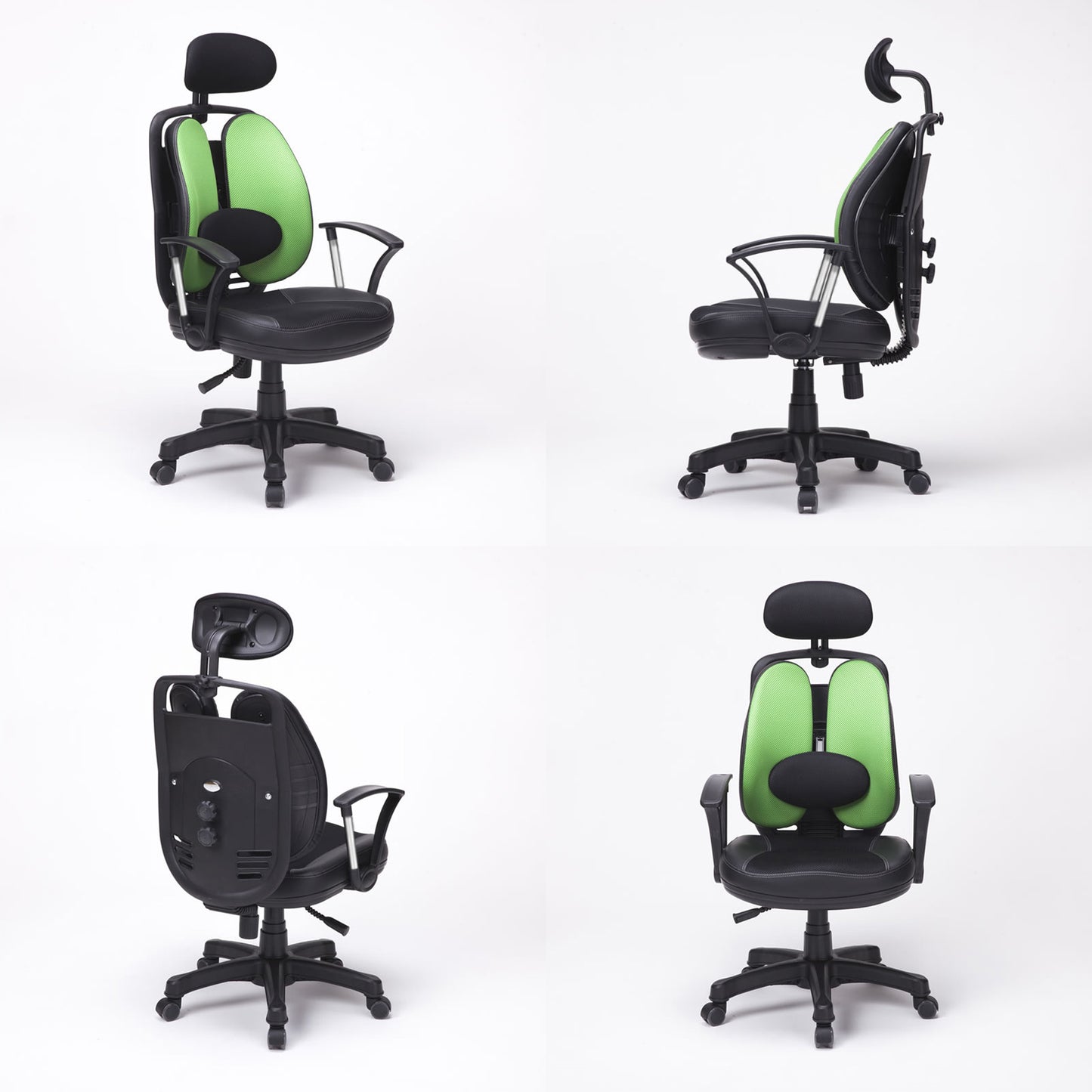 Korean Superb Ergonomic Gaming Chair - Black/Green