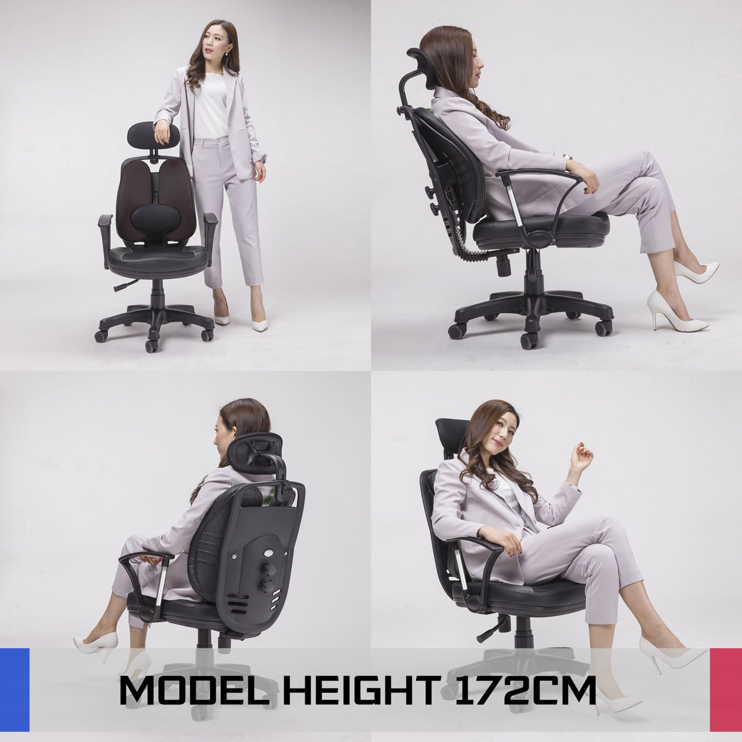 Korean Superb Ergonomic Gaming Chair - Black/Grey