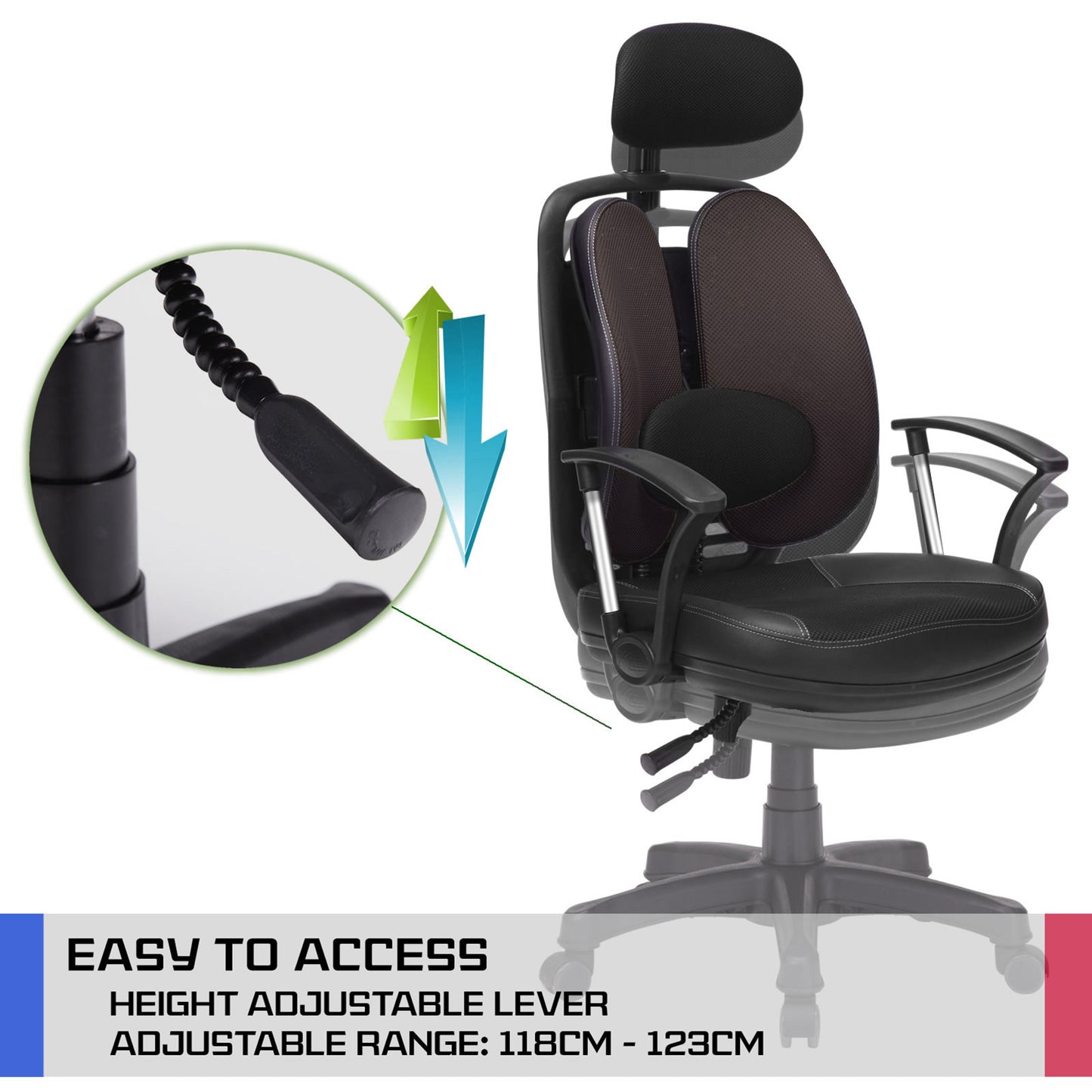 Korean Superb Ergonomic Gaming Chair - Black/Grey