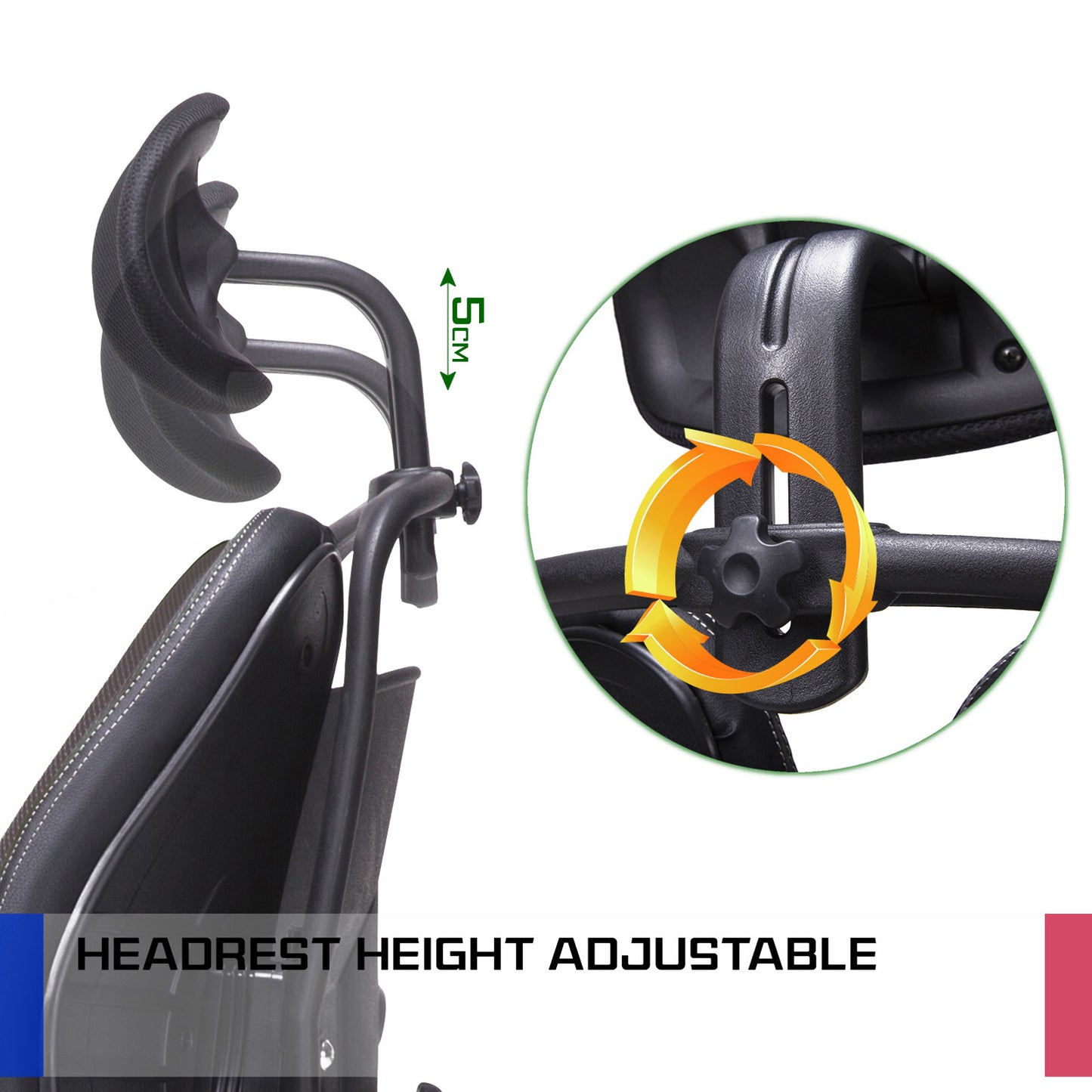 Korean Superb Ergonomic Gaming Chair - Black/Grey