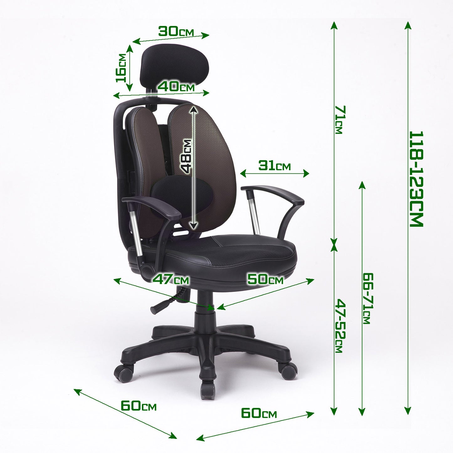 Korean Superb Ergonomic Gaming Chair - Black/Grey