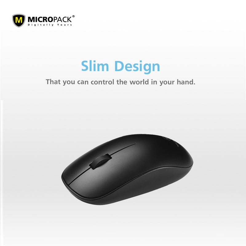 2.4G Wireless Mouse Approx 10 M Range USB Receiver-Color Box(Black)