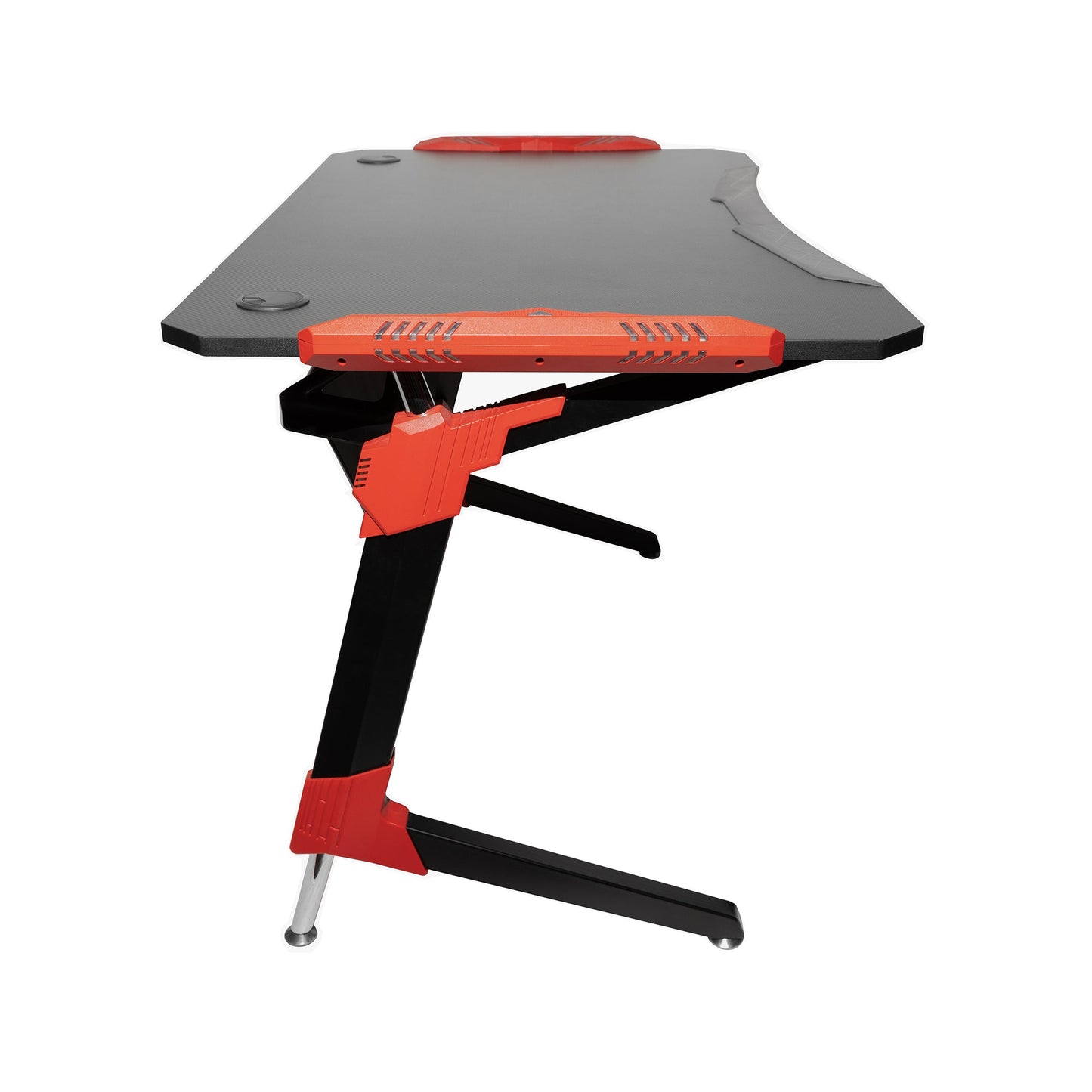 Unigamer Gaming Desk with RGB Lights - 125cm Black/Red