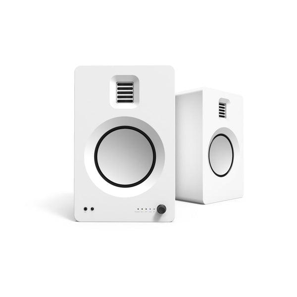 Kanto TUK 260W Powered Bookshelf Speakers with Headphone Out, USB Input, Dedicated Phono Pre-amp, Bluetooth - Pair, Matte White